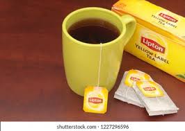 Hot Lipton tea